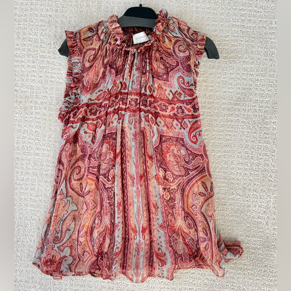 Zimmerman Paisly Chiffon Top - Size 2